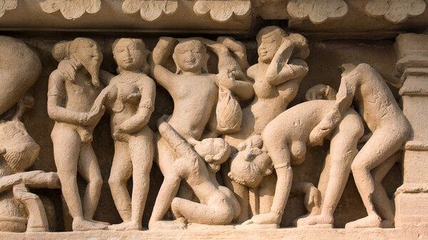 Эротический храм в Кхаджурахо, Индия
.