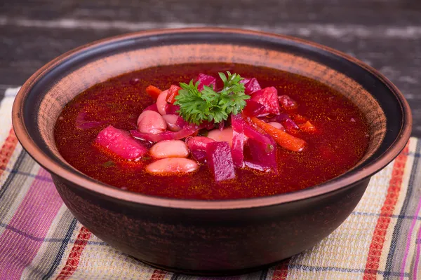 Rusland en Oekraïne keuken - borsch — Stockfoto