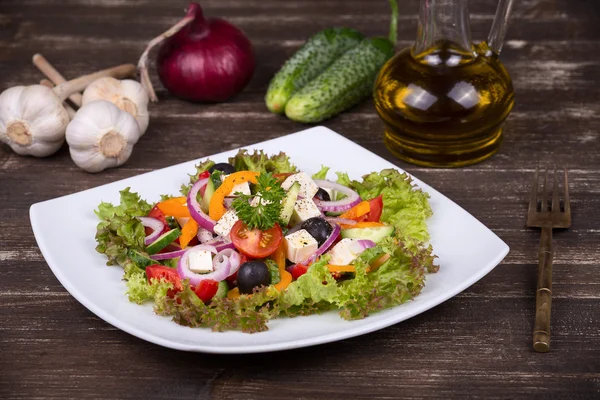 Greek salad — Stock Photo, Image