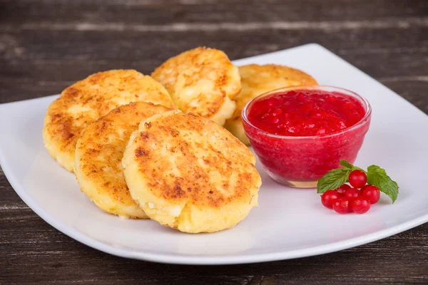 Panquecas de queijo — Fotografia de Stock