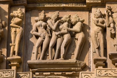 khajuraho, Hindistan erotik Tapınak.