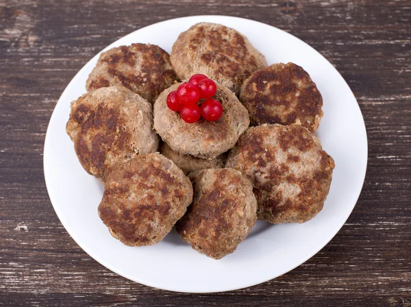 Chuleta frita con puré de papas —  Fotos de Stock