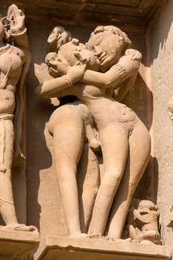 kandariya mahadeva hindu Tapınağı'nda khajuraho madhya pradesh bölgesinde Hindistan.