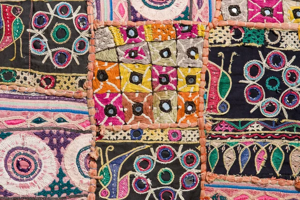 Tappeto patchwork indiano in Rajasthan, Asia — Foto Stock