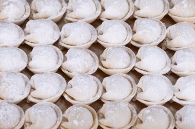 geleneksel Rus yemeği - mantı