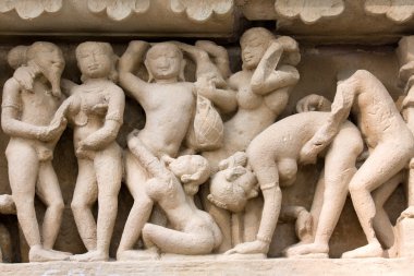 khajuraho, Hindistan erotik Tapınak.