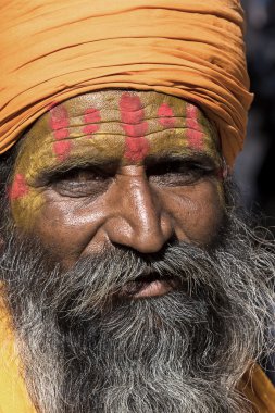 Hint sadhu (Kutsal adam). Jaisalmer, İstanbul, Türkiye.