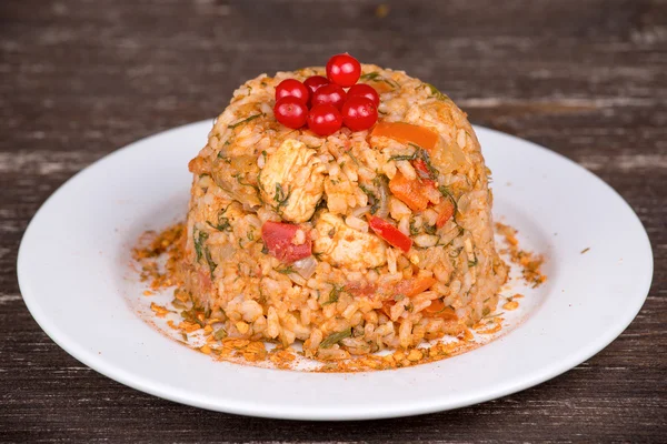 Pollo con verduras — Foto de Stock