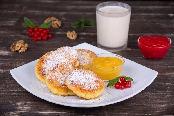 Panquecas de queijo — Fotografia de Stock