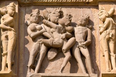 khajuraho, Hindistan erotik Tapınak.