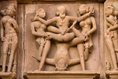 khajuraho, Hindistan Hindu erotik Tapınak