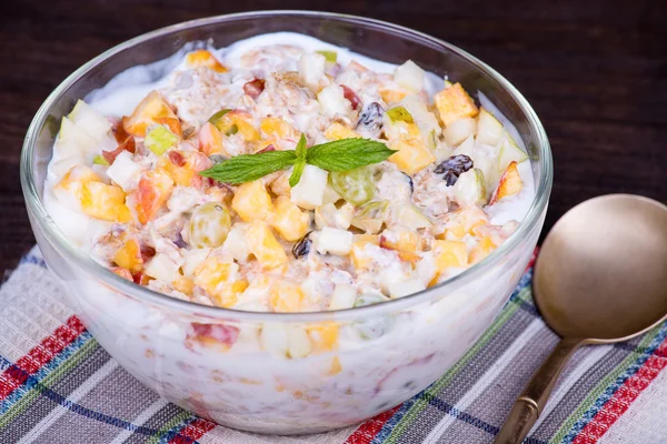 Muesli con frutta — Foto Stock