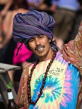 Dolunay parti içinde koh Samui, Tayland.