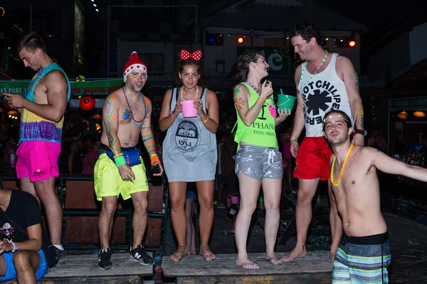 Full moon party på koh phangan, thailand. — Stockfoto