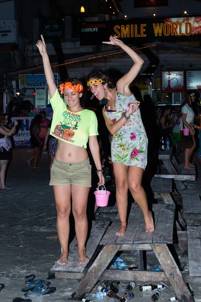 Full moon party w koh phangan, Tajlandia. — Zdjęcie stockowe