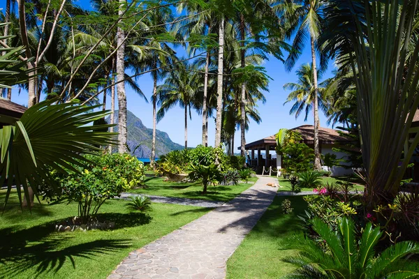 Playa tropical en El Nido, Filipinas — Foto de Stock