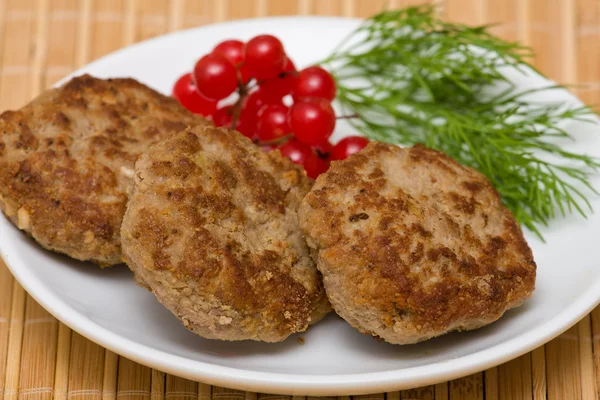 Gebratenes Schnitzel — Stockfoto