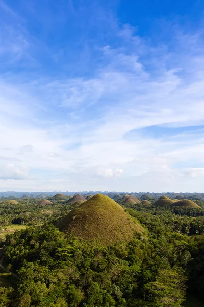 Schokoladenhügel, Bohol-Insel, Philippinen — Stockfoto