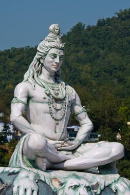 Shiva heykelinin rishikesh, Hindistan