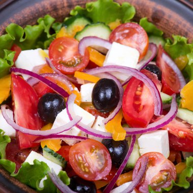 taze sebze salata, close up