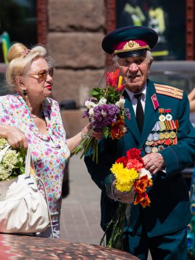 Parade victory at Kiev, Ukraine clipart