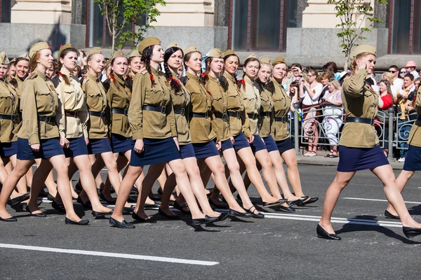 Parade seger i Kiev, Ukraina — Stockfoto