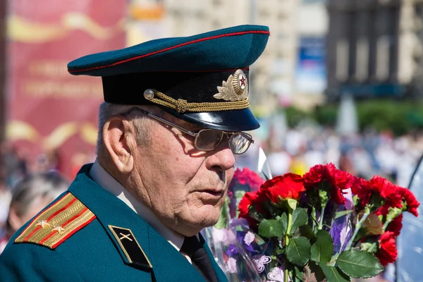 Parada zwycięstwa w Kijowie, Ukraina — Zdjęcie stockowe