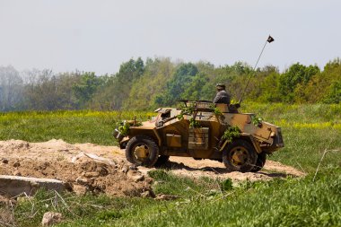 kırmızı yıldız tarihi club üyeleri tarihsel Alman İkinci Dünya Savaşı tarihi canlandırma sırasında üniforma giyer