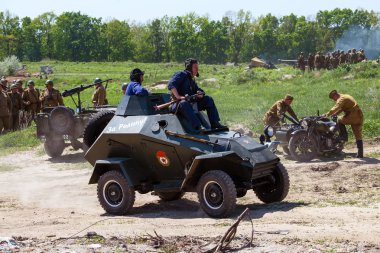 kırmızı yıldız tarihi club üyeleri tarihsel Sovyetler İkinci Dünya Savaşı tarihi canlandırma sırasında üniforma giymek