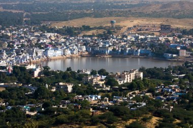 Pushkar, Hindistan. Üstten Görünüm.