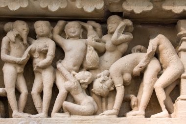 Erotic Temple in India. clipart