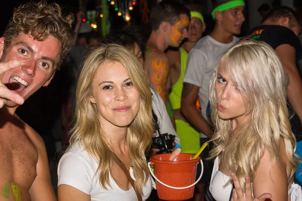 Fiesta de luna llena en Koh Phangan, Tailandia  . — Foto de Stock