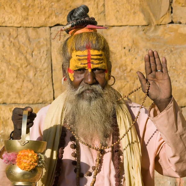 Sadhu indien (saint homme ) — Photo