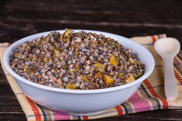 Close up on traditional Christmas kutia dish — Stock Photo, Image