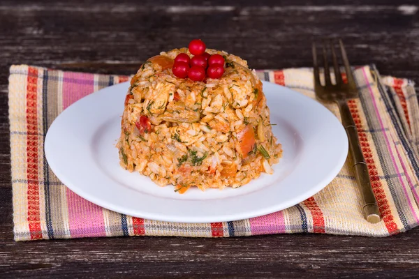 Chicken with vegetables — Stock Photo, Image