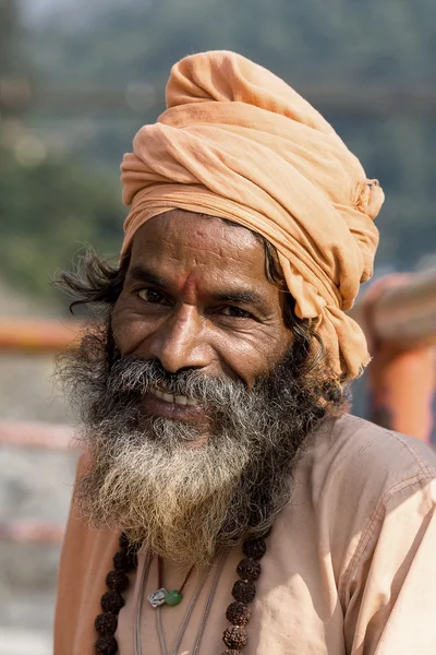 Sadhu indien (saint homme). Inde . — Photo