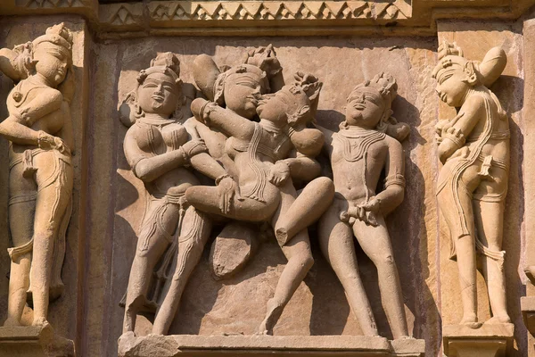 Erotische tempel in india. — Stockfoto