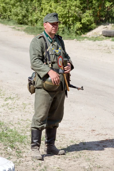 Reencenação histórica da Segunda Guerra Mundial em Kiev, Ucrânia — Fotografia de Stock