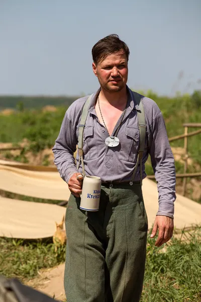 Historische re-enactment van de Tweede Wereldoorlog in kiev, Oekraïne — Stockfoto