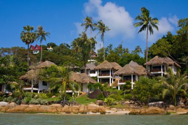 tropik sahil evi Adası koh Samui Tayland