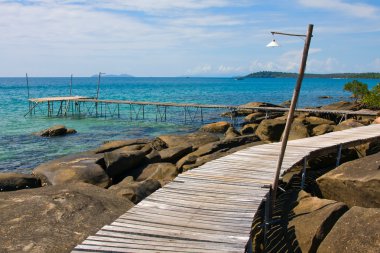 güzel tropikal Adası koh kood, Tayland beach