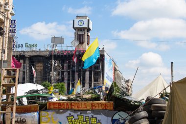 Bağımsızlık Meydanı Kiev Ukrayna diktatörlükte karşı gösteri sırasında