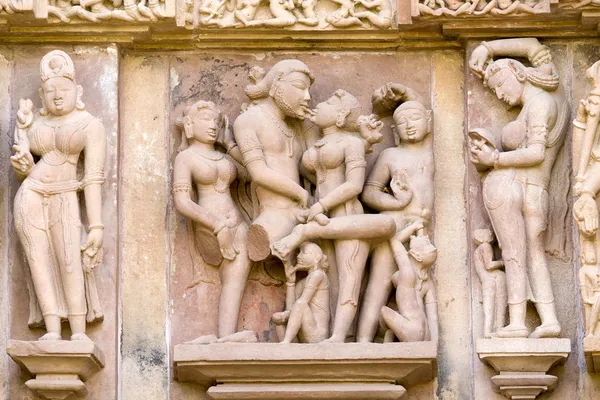 Erotische tempel in india. — Stockfoto