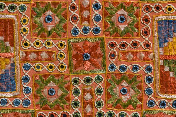 Rajasthani indian patchwork wall cloth — Stock Photo, Image