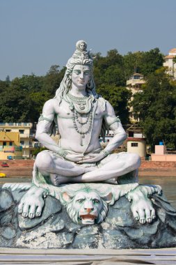 Shiva heykelinin rishikesh, Hindistan