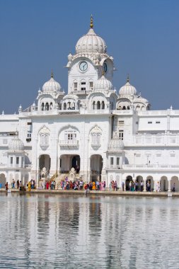  Amritsar 'daki Altın Tapınak, Punjab, Hindistan.