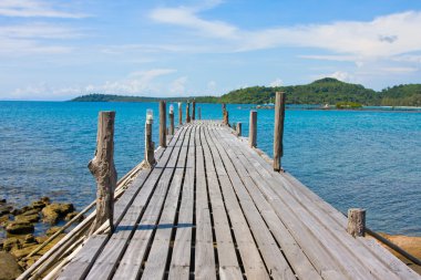 Yaz iskele ve güzellik kumsalda