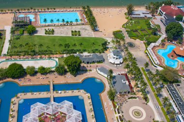 güzel bir plaj Pattaya, Tayland.