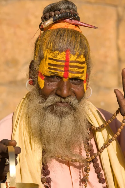 Indian sadhu (holy man) — Stock Photo, Image