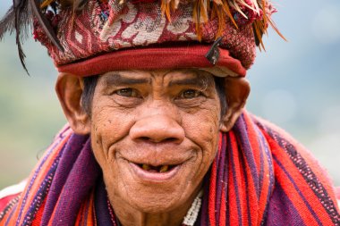 Ifugao - the people in the Philippines. clipart
